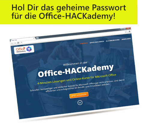 Entdecke jetzt die Office-HACKademy!